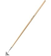 Berry&Bird Triangle Hoe, 60'' Winged Weeder Hoe with Long Wood Handle, Gardener Stainless Steel W...