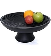 Folkulture Wood Fruit Bowl or Decorative Pedestal Bowl for Table Décor, Wooden Fruit Bowl for Kit...