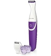 Philips Bikini Genie Cordless Trimmer for Bikini Line Hair Removal, with Shaving Head and Comb, B...