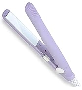 Hair Straightener, 2 in 1 Mini Ceramic Tourmaline Flat Iron for Short Hair Pixie Cut Hair Touch C...