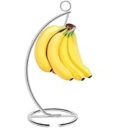 Livabber Tabletop Banana Tree Hanger, Metal Banana Holder Stand Modern Banana Storage Organizer f...