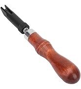 V Type Push Groover Adjustable Wood Handle Cotton Crochet Thread Cove Base Groover Leather Groovi...