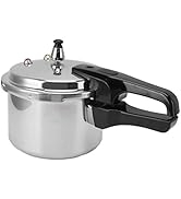 Pressure Cooker, Small Aluminium Alloy Pressure Cooker, 18cm Bottom 3L Mini Pressure Cooker for G...