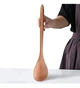 Giant Wooden Spoon for Cooking, Large Wood Scoop Utensil, 17-inch Big Corner Spoon | Right Angled...