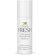 Clearly FRESH Natural Magnesium Roll On Deodorant I 24 hour Protection I Unisex I For Sensitive S...