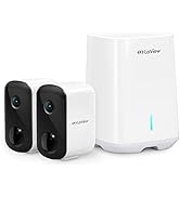 LaView 3MP Wireless Camera for Home/Outdoor Security (2 Pack), 2K Battery Powered WiFi Camera wit...