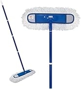 Lola Products 360 Degree Flexible 18" Dust Mop - Fine Fiber Washable Dust Mop Head Attracts Dust ...