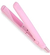 Mini Hair Straightener, 2 in 1 Mini Ceramic Tourmaline Flat Iron for Short Hair Pixie Cut Hair To...