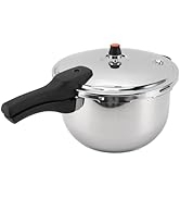 Pressure Cooker, Stainless Steel Pressure Cooking Pot with Safety Valve 80KPA Security Handle for...