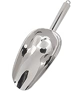 1PC L Steel,Akozon 1PC L Steel Multifunctional Ice Food Scoop Coffee Beans Dried Fruit Shovel (18OZ)