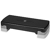 Gaiam Essentials Exercise Step Platform Aerobic Stepper Bench, Fitness Equipment Workout Deck wit...