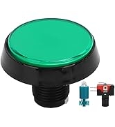 60mm Arcade Buttons, Big Round Plane Game Console Button with LED Lights, High Sensitivity, Fast ...