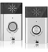 Yinhing Wireless Intercom Doorbells for Home Classroom, Wireless Doorbell for Home Portable Inter...