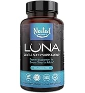 Nested Naturals Luna Sleep Supplement, Melatonin Free, Non-Habit Forming Herbal Sleep Supplement,...