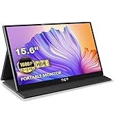 Portable Monitor, QQH 15.6" Monitor for Laptop FHD 1080P USB C Computer Display IPS Second Screen...