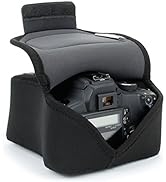 USA GEAR DSLR Camera Sleeve with Neoprene Protection, Holster Belt Loop and Accessory Storage - C...