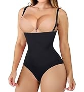 Nebility Women Waist Trainer Shapewear Thong Bodysuit Seamless Tummy Control Panty Faja Open Bust...