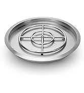 Stanbroil Stainless Steel Round Drop-in Fire Pit Burner Ring Pan, 31-Inch