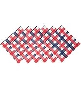 PARTY CHIC Red White and Blue Disposable Cocktail Napkins - 5 x 5-50 Pack - American Flag Indepen...