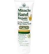 Miracle of Aloe’s Miracle Hand Repair Cream 8 oz Healing Aloe Vera Lotion for Dry, Cracked Hands ...