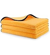 HOMEXCEL Microfiber Towels for Car,Premium Cleaning Cloth Lint Free,Scratch Free,Strong Water Abs...