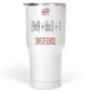 30 Oz White Large Tumbler