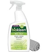 Biokleen Bac-Out Stain Remover for Clothes & Carpet - 32 Ounce - Natural, Enzymatic, Destroys Sta...