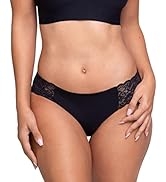 Proof. Lace Cheeky Undies Leak Underwear for Women - Moderate Absorbency Black