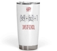 20 Oz White Fat Tumbler