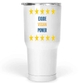 30 Oz White Large Tumbler