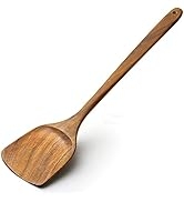 AYFDISHS Wooden Spatula,15.3 Inch Flat Wood Wok Spatula,Wood Kitchen Utensils for Cooking,Long Ha...