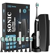 ANVS Sonic Electric Toothbrushes for Adults - Rechargeable Electric Toothbrush with Travel Case, ...