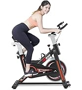 VIGBODY Stationary Exercise Bike Indoor Cycling Bike for Cardio Workout, with Comfortable Seat Cu...