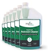 Zogics Organic Acid Restroom Cleaner, Case of 6 - 32 oz Bottles - Each Bottle Makes up to 16 Quar...