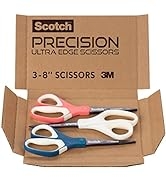 Scotch Brand Precision Ultra Edge Scissors, 8 Inch, 3-Pack (1458-3AMZ-ESF)