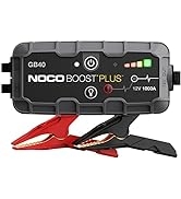 NOCO Boost Plus GB40 1000 Amp 12-Volt UltraSafe Lithium Jump Starter Box, Car Battery Booster Pac...