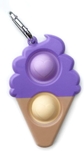 purple ice cream cone