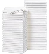 HOMEXCEL Baby Washcloths 50 Pack, Microfiber Coral Fleece Baby Bath Face Towels, Extra Absorbent ...