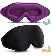 Sleep Mask for Men & Women, Sleep Eye Mask, 3D Eye Mask for Sleeping with Adjustable Strap, BeeVi...