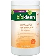 Biokleen Plant Based Automatic Dishwasher Dish Soap Powder- Spot-Free Results, 32 oz Citrus