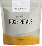 MagJo Naturals Red Rose Petals, Dried, Culinary Grade A, Harvested from Faiyum Oasis in Egypt (8 oz)