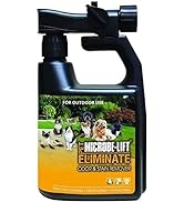 Outdoor Dog Cat Odor & Stain Remover Spray – Eliminate Poop Pee Smell & Clean Urine Markings on A...