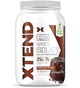 XTEND Pro Protein Powder Chocolate Lava Cake | 100% Whey Protein Isolate | Keto Friendly + 7g BCA...