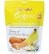 Grandma Lucy's Organic Oven Baked Dog Treats - Banana & Sweet Potato, 14 oz