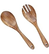 Salad Tongs, Salad Servers, Salad Tongs for Serving, AOOSY 10.2 inches Acacia Wood Serving Utensi...