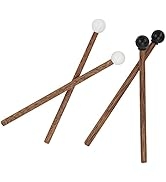 4Pcs Steel Tongue Drum Mallet, Children's Rubber Drumsticks 16.5cm Percussion Instrument Parts fo...