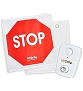 NYOrtho Door Guard Stop Sign Banner | Stop Sign Strip + Alarm | Size: 48" W