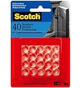 Scotch SP951-NA Bumpers and Door Stops, 1/2" Round, Clear, 40 Count