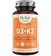 Nested Naturals – Vitamin D3+K2 | Supports a Healthy Immune System, Heart, & Strong Bones | 100% ...