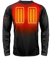 ActionHeat Base Layer Battery Operated Heated Shirt for Men – Electric Heat w/ 3 Heat Panels for ...